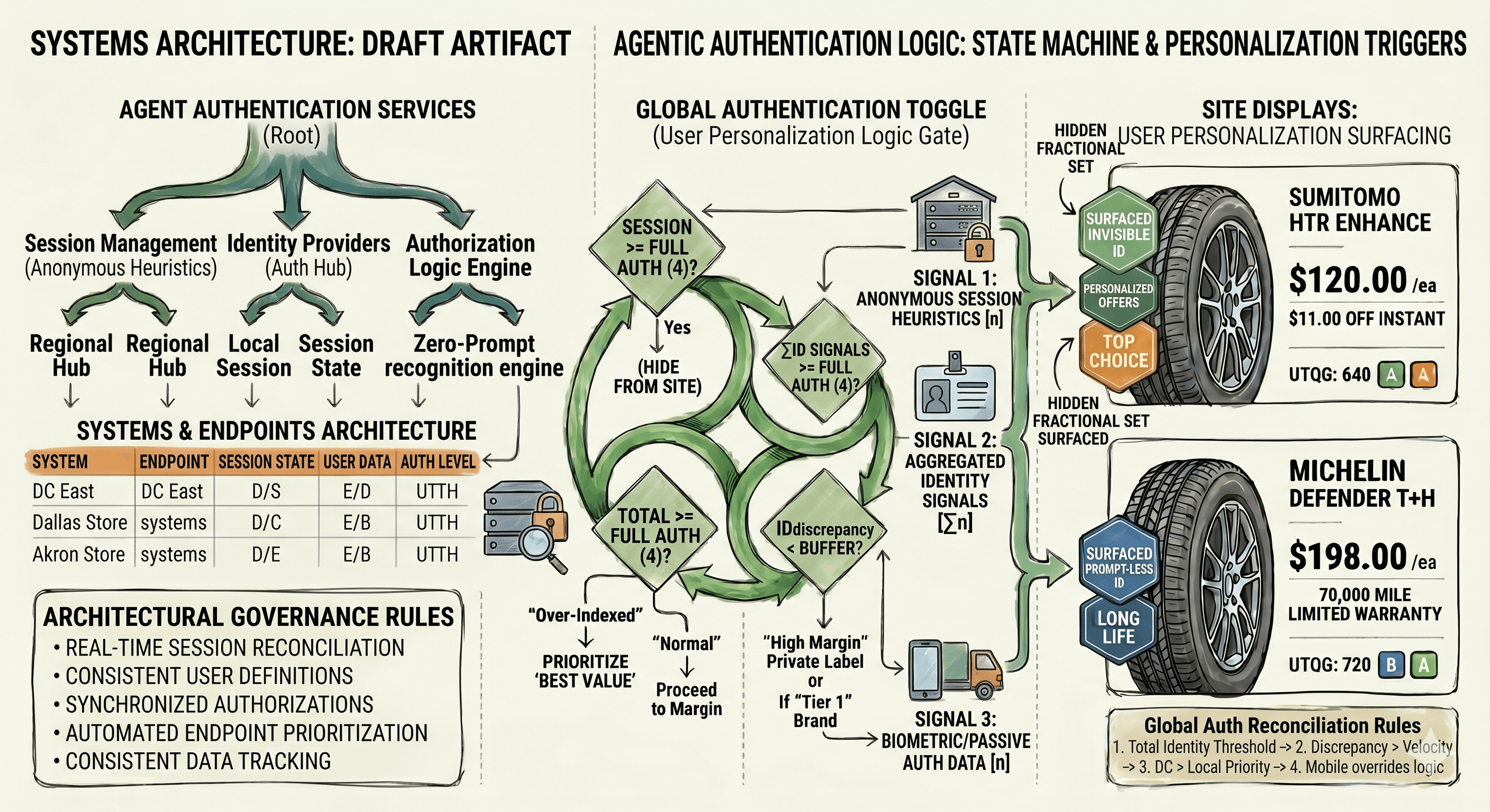 Agentic Authentication Logic & State Machine