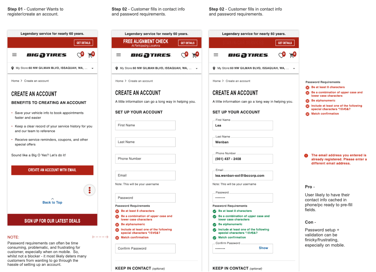 Legacy Signup Friction