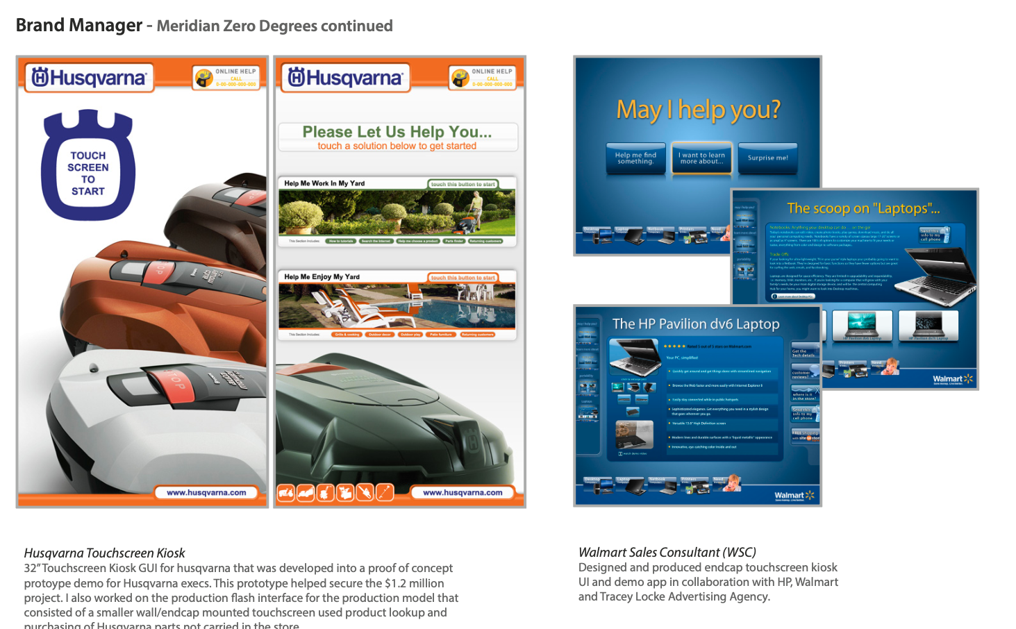 Husqvarna + HP Touchscreen UI