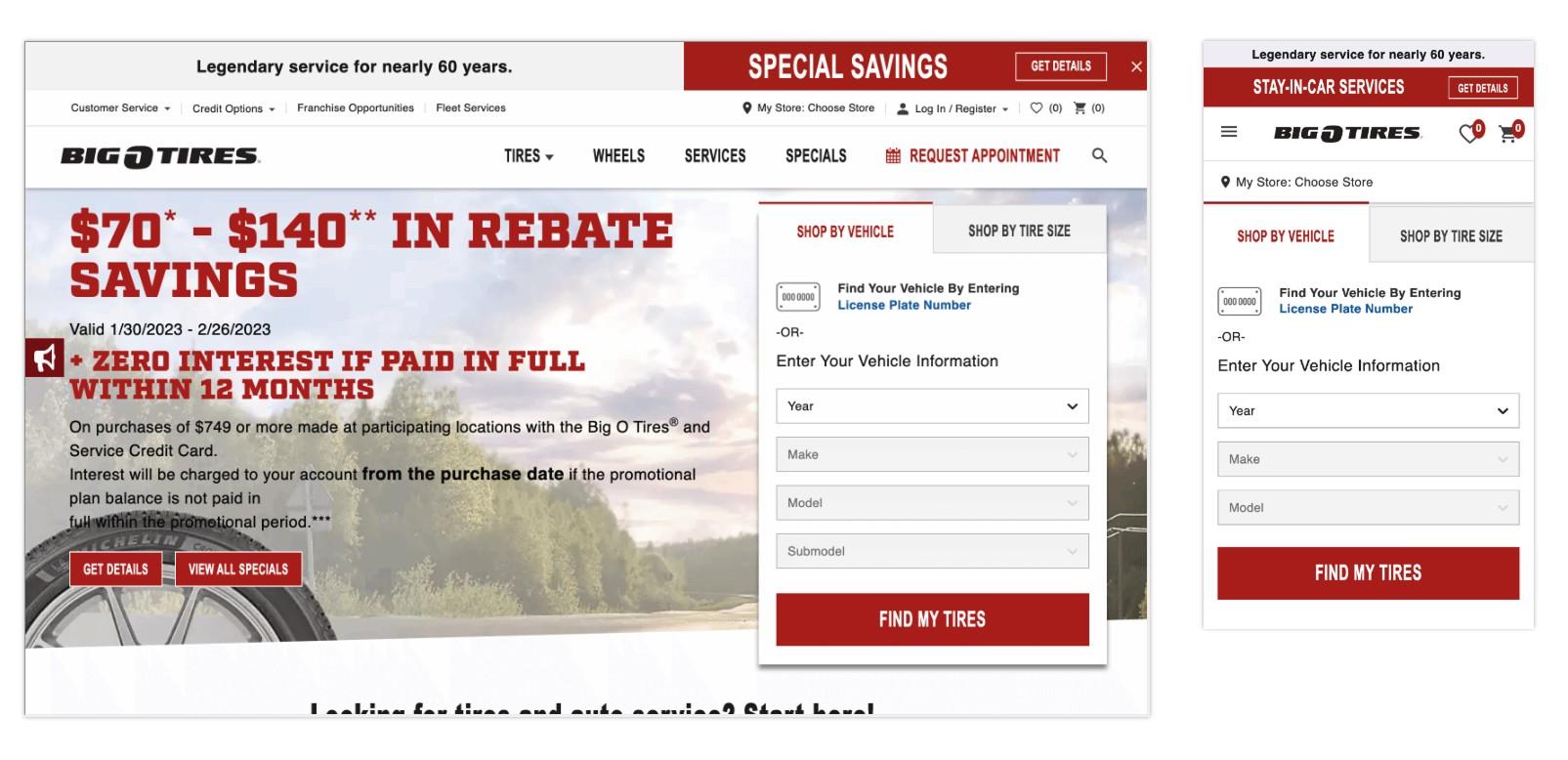 Legacy YMME Dropdowns