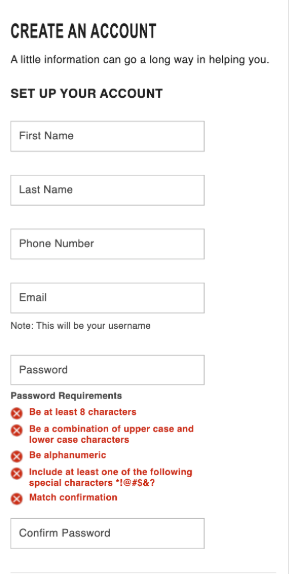 Legacy Account Creation Complexity