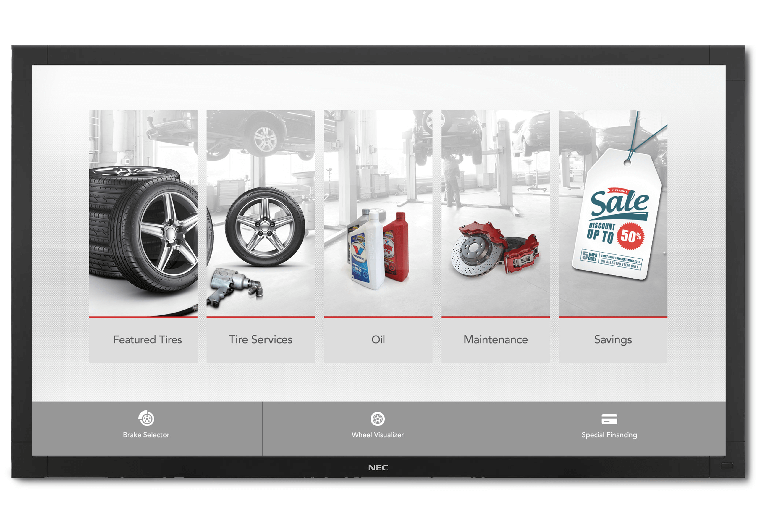 01 — Service Menu Board